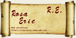 Rosa Erić vizit kartica